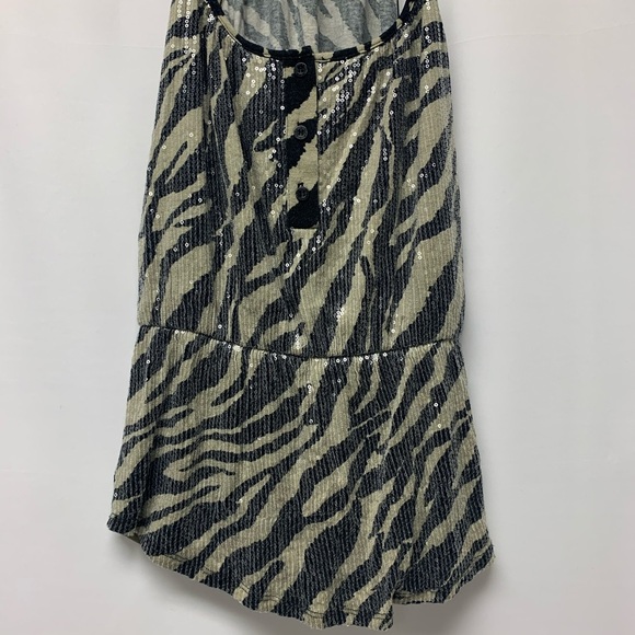 5/$35 💥 GLAM SEQUIN ZEBRA TANK - Picture 2 of 6